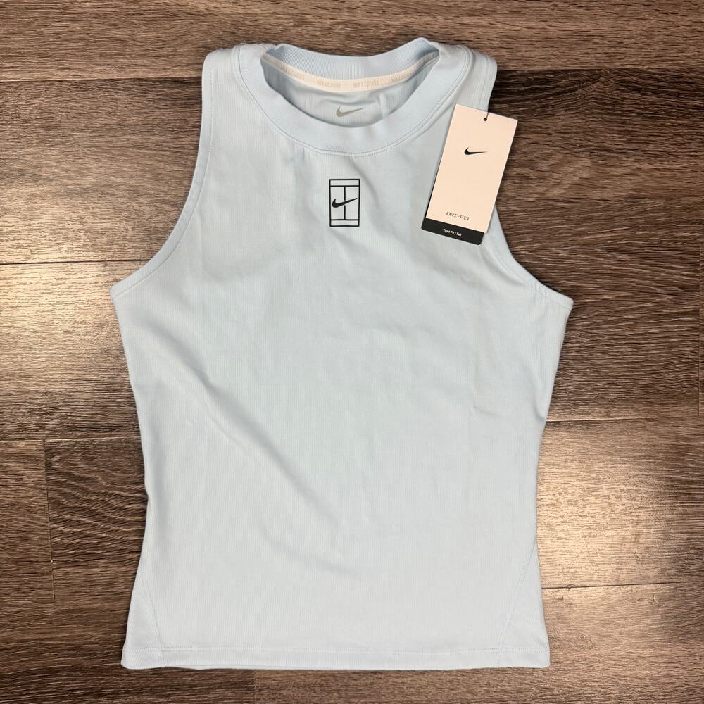 NikeCourt Advantage Dri-FIT Tennis Tank Blue Women's ST NWT FZ6666-441